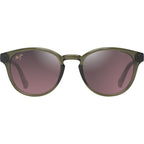 Hiehie, Shiny Transparent Green/Maui Rose Gradient Polarised Glass Lenses