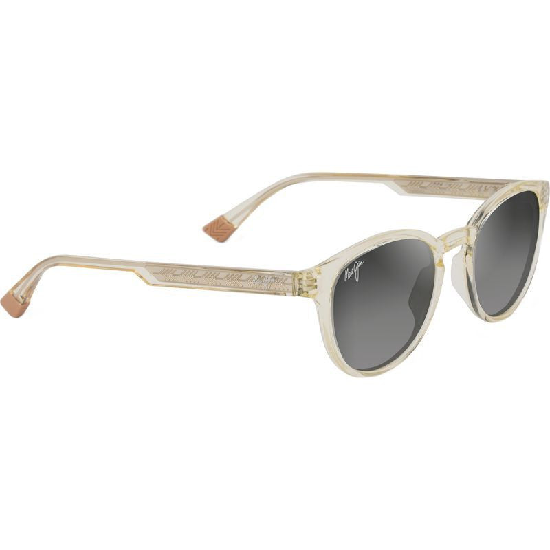 Hiehie, Shiny Transparent Yellow/Neutral Grey Gradient Polarised Glass Lenses