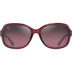 Hiluhilu, Transparent Burgundy/Maui Rose Polarised Glass Lenses
