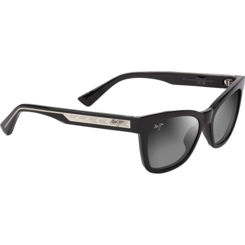 Hiwahiwa, Shiny Black/Neutral Grey Glass Polarised Lenses