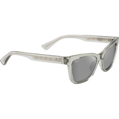 Hiwahiwa, Shiny Transparent Sage/Neutral Grey Glass Polarised Lenses