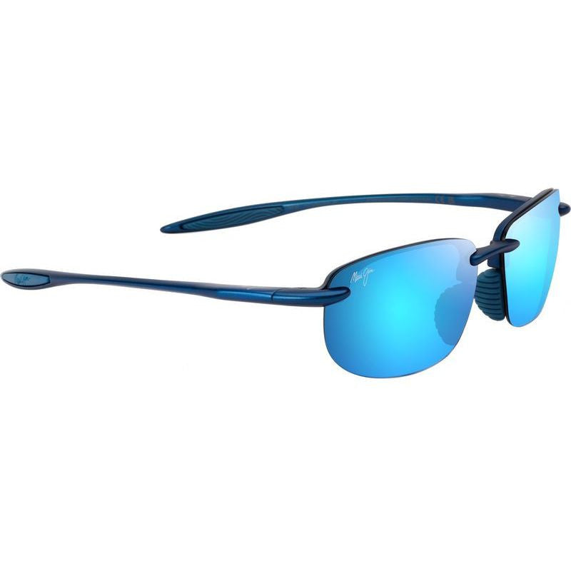 Ho'okipa Ultra Alt Fit, Matte Metallic Blue/Blue Hawaii Polarised Lenses