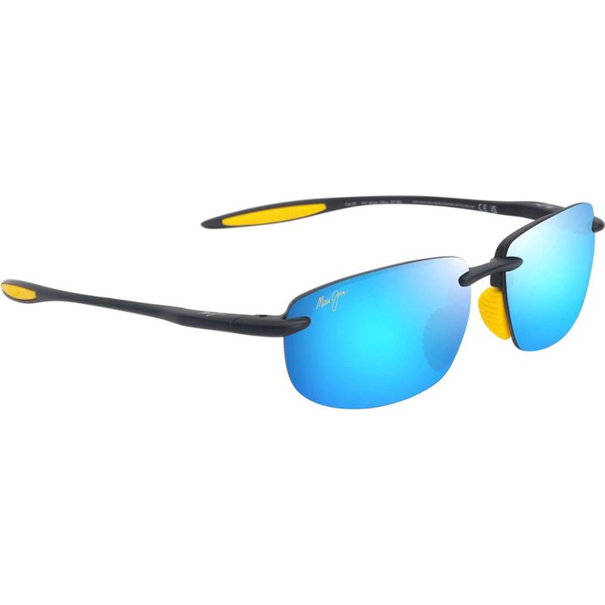 Ho'okipa Ultra Alt Fit, Matte Solid Dark Blue and Yellow/Blue Hawaii Polarised Lenses