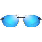 Ho'okipa Ultra Alt Fit, Matte Solid Dark Blue and Yellow/Blue Hawaii Polarised Lenses
