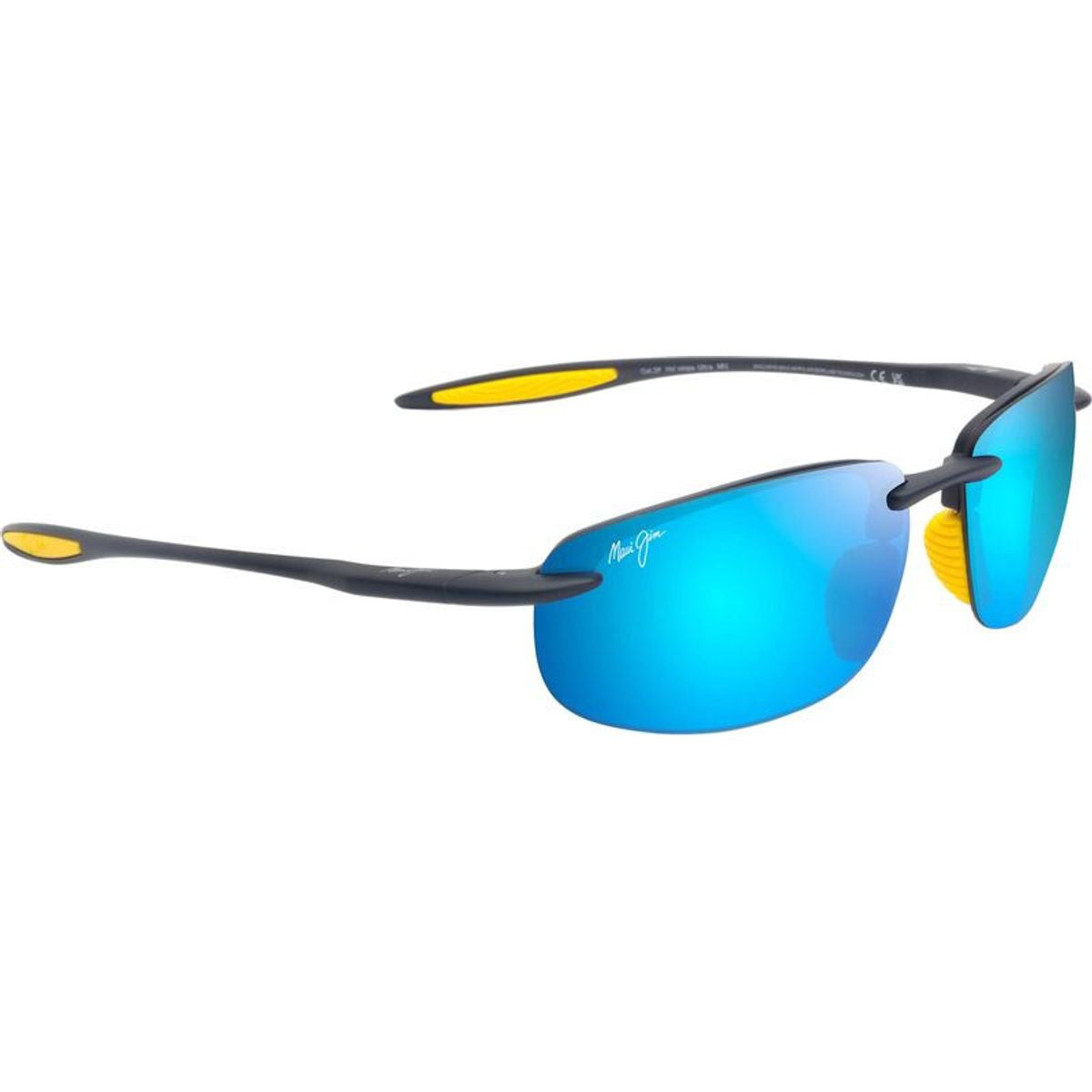 Ho'okipa Ultra, Matte Solid Dark Blue and Yellow/Blue Hawaii Polarised Lenses