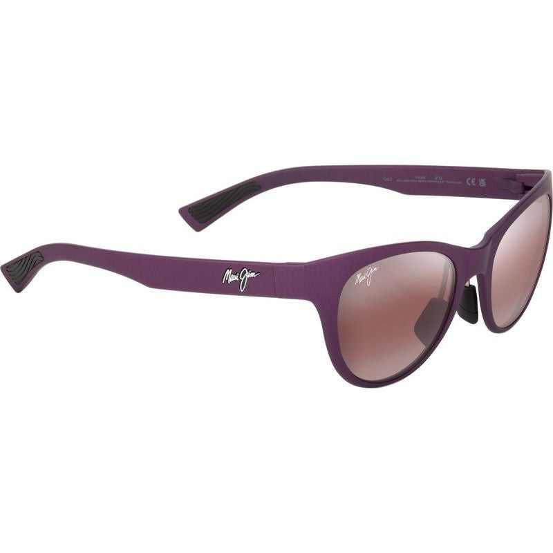 Hulahe, Matte Metallic Violet/Maui Rose Glass Polarised Lenses