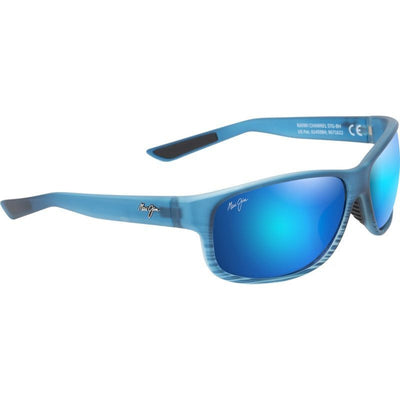 Kaiwi Channel, Blue Black Stripe/Blue Hawaii Glass Polarised Lenses