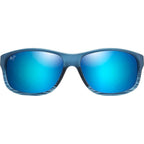 Kaiwi Channel, Blue Black Stripe/Blue Hawaii Glass Polarised Lenses