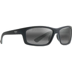 Kanaio Coast, Matte Black, White, Blue/Neutral Grey Glass Polarised Lenses
