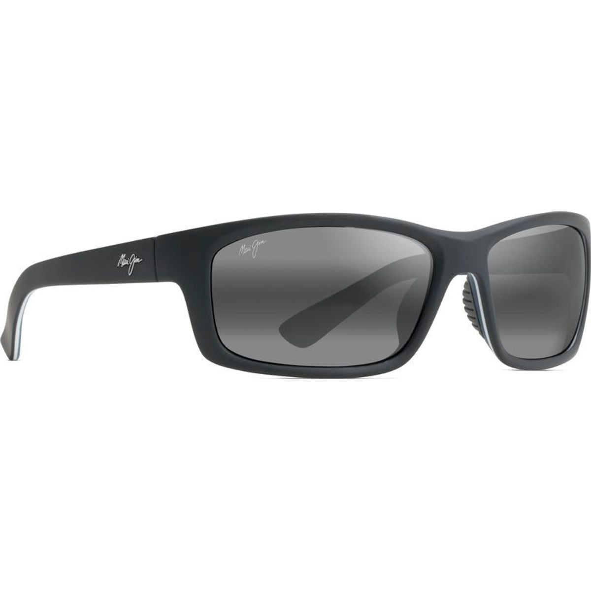 Kanaio Coast, Matte Black, White, Blue/Neutral Grey Glass Polarised Lenses