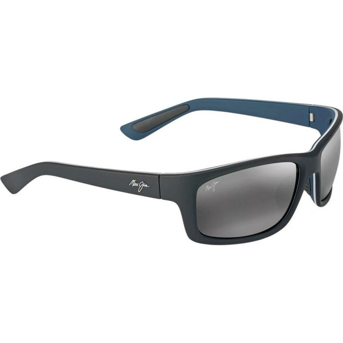 Kanaio Coast, Matte Black, White, Blue/Neutral Grey Glass Polarised Lenses