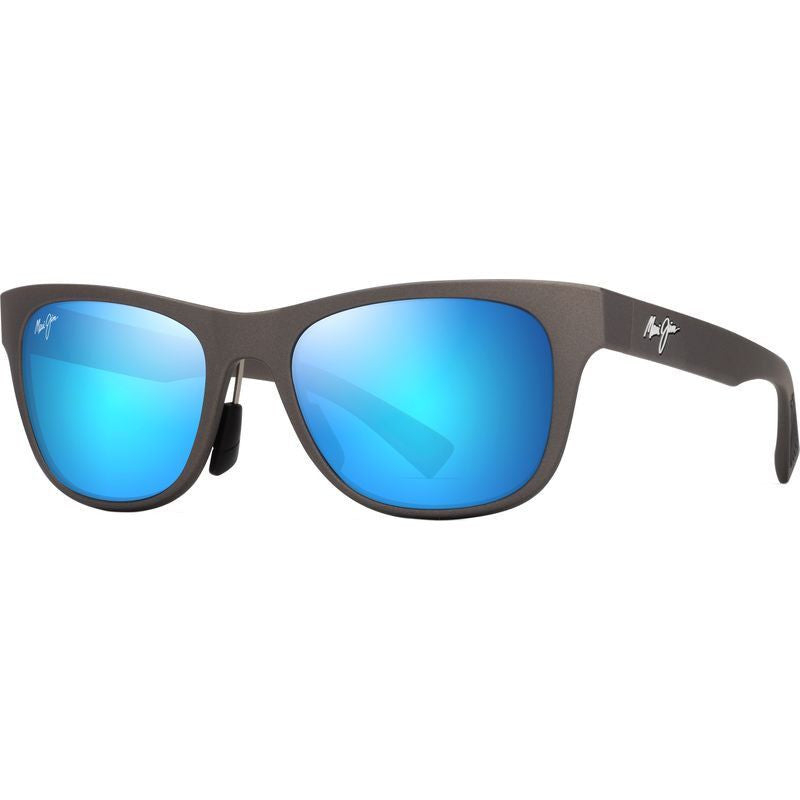 Kapeau, Matte Metallic Grey/Blue Hawaii Glass Polarised Lenses