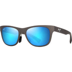 Kapeau, Matte Metallic Grey/Blue Hawaii Glass Polarised Lenses