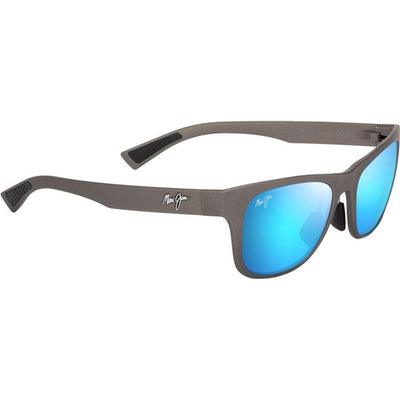 Kapeau, Matte Metallic Grey/Blue Hawaii Glass Polarised Lenses