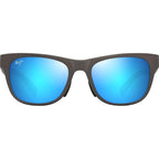 Kapeau, Matte Metallic Grey/Blue Hawaii Glass Polarised Lenses