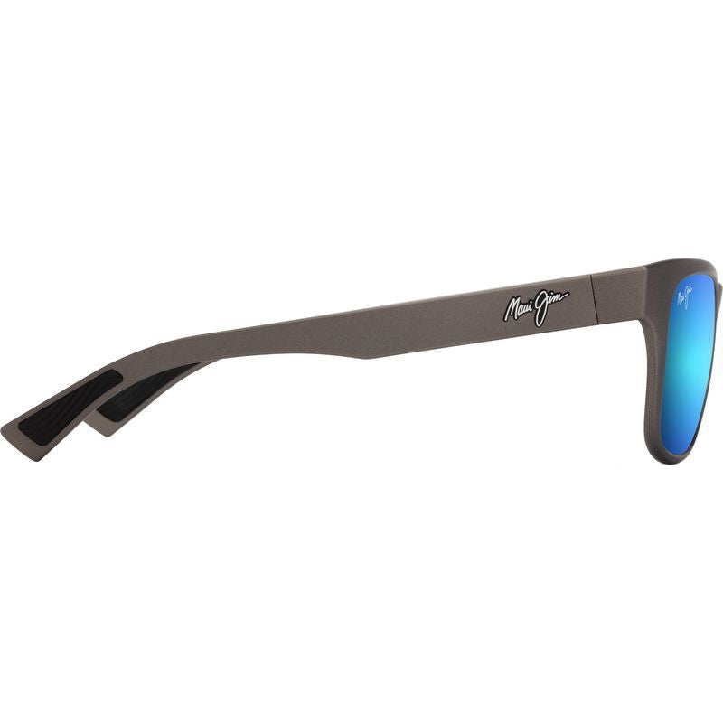 Kapeau, Matte Metallic Grey/Blue Hawaii Glass Polarised Lenses