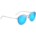 Kauwela, Shiny Silver/Blue Hawaii Polarised Lenses