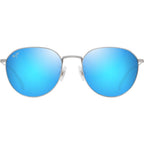 Kauwela, Shiny Silver/Blue Hawaii Polarised Lenses