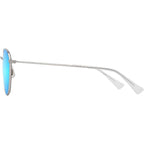 Kauwela, Shiny Silver/Blue Hawaii Polarised Lenses