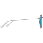 Kauwela, Shiny Silver/Blue Hawaii Polarised Lenses