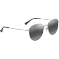 Kauwela, Shiny Silver/Neutral Grey Polarised Lenses