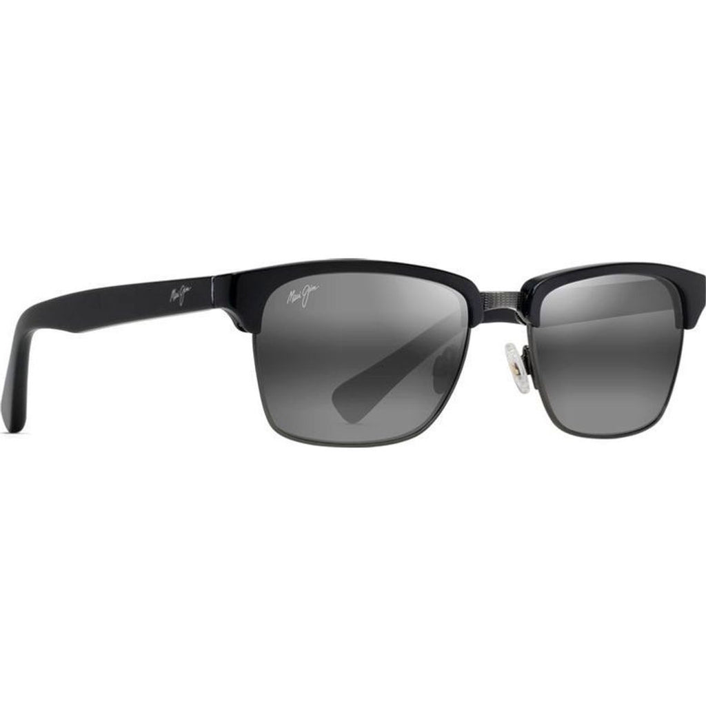 Kawika, Gloss Black and Antique Pewter/Neutral Grey Polarised Lenses