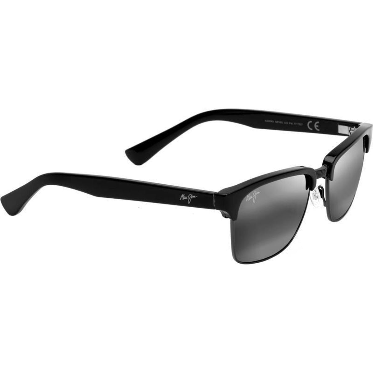 Kawika, Gloss Black and Antique Pewter/Neutral Grey Polarised Lenses