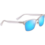 Kawika XL, Shiny Crystal/Blue Hawaii Polarised Lenses