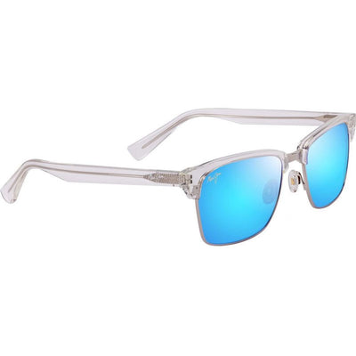 Kawika XL, Shiny Crystal/Blue Hawaii Polarised Lenses