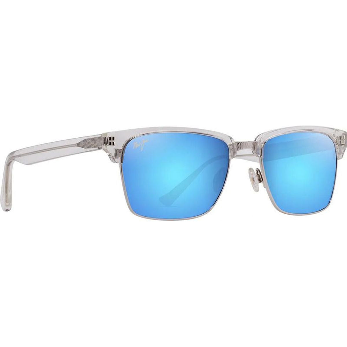 Kawika XL, Shiny Crystal/Blue Hawaii Polarised Lenses