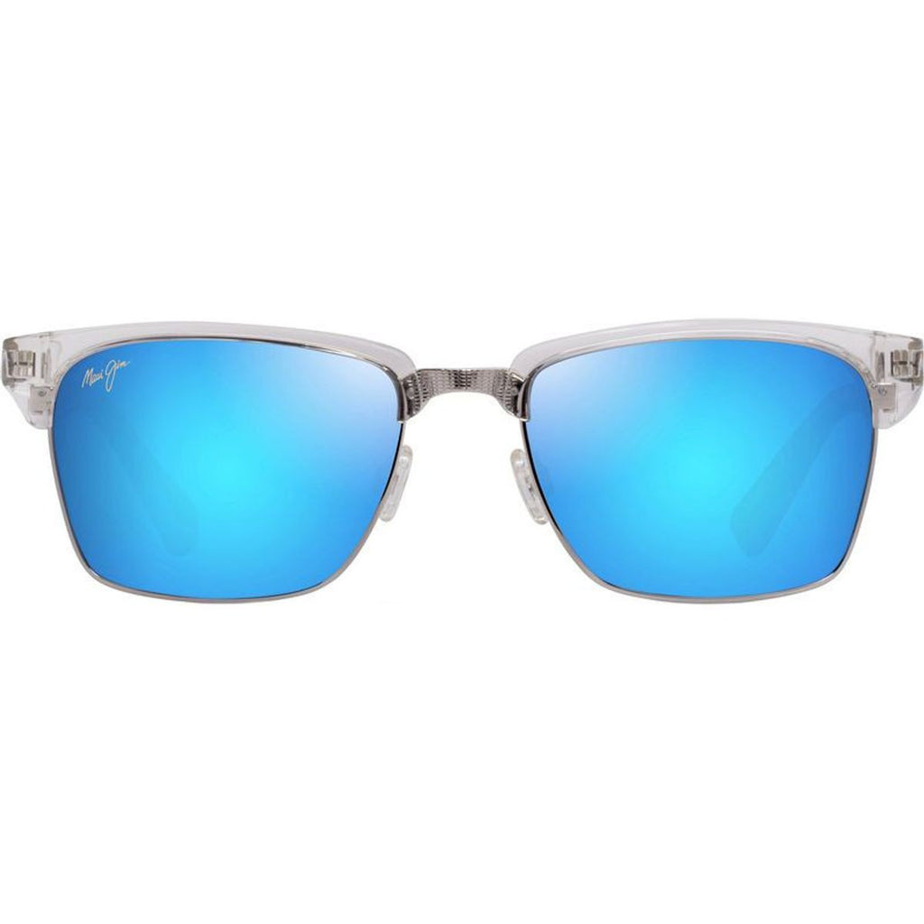 Kawika XL, Shiny Crystal/Blue Hawaii Polarised Lenses
