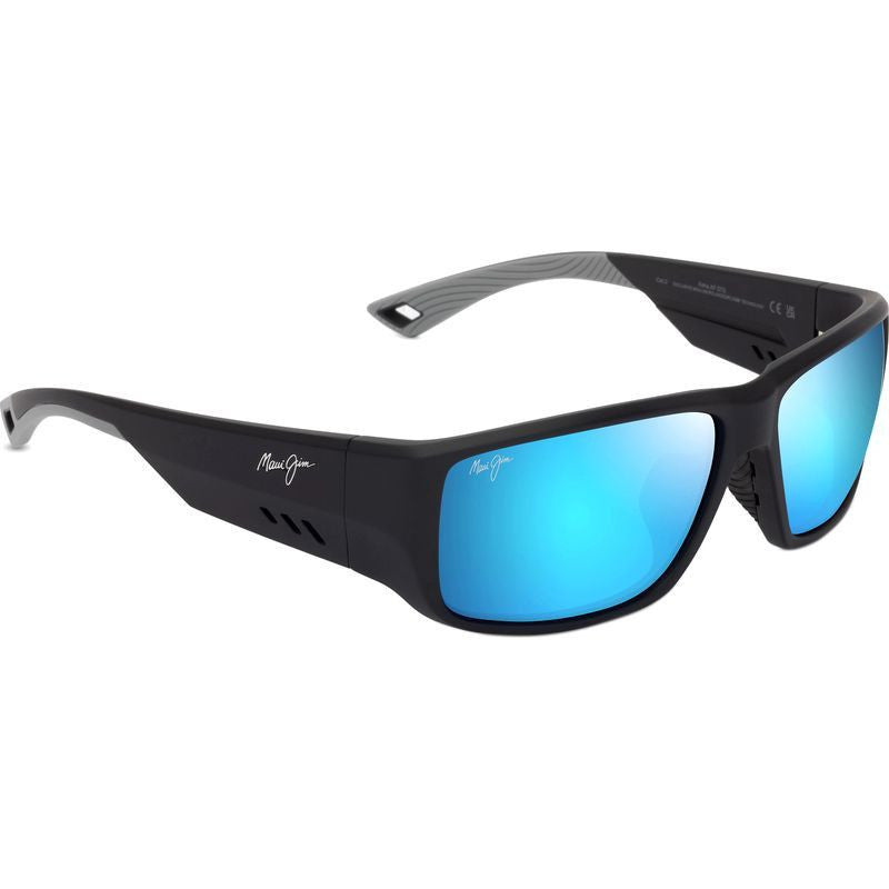 Keha Alt Fit, Matte Black/Blue Hawaii Glass Polarised Lenses