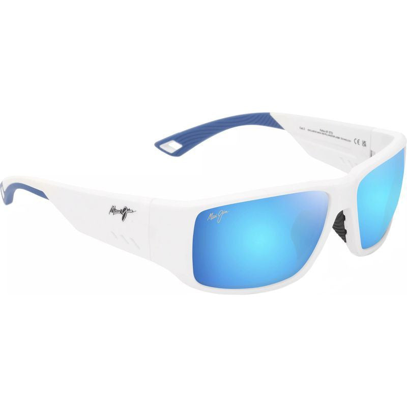 Keha, Matte White/Blue Hawaii Glass Polarised Lenses