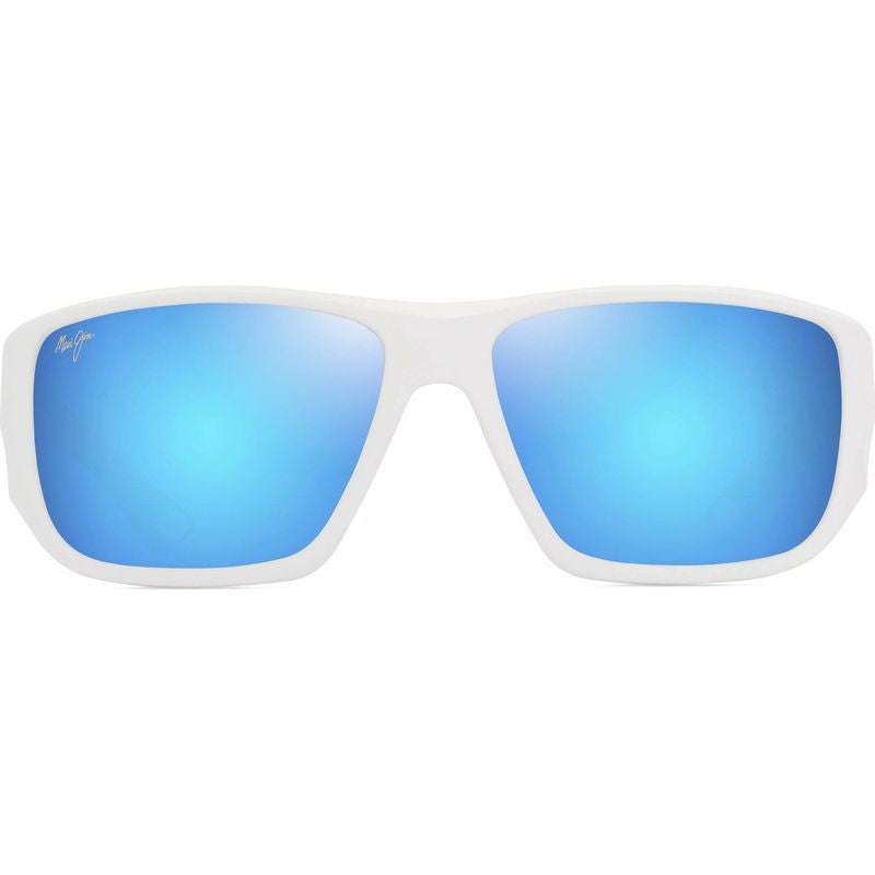 Keha, Matte White/Blue Hawaii Glass Polarised Lenses