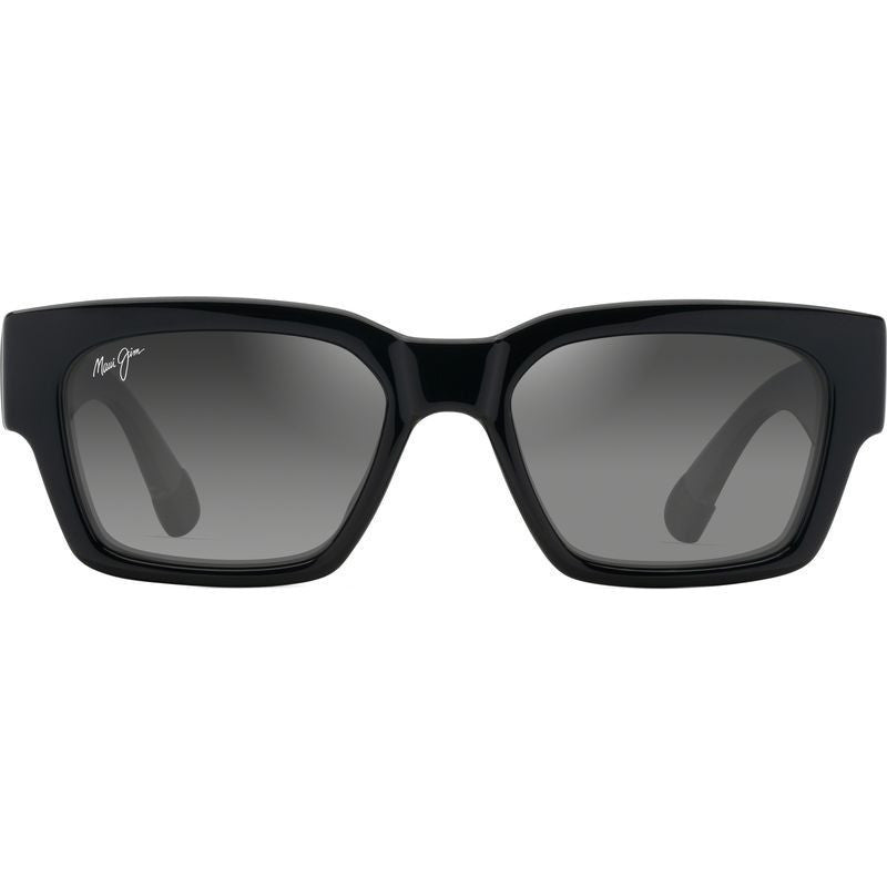 Kenui, Shiny Black with Transparent Grey/Neutral Grey Glass Polarised Lenses