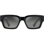 Kenui, Shiny Black with Transparent Grey/Neutral Grey Glass Polarised Lenses