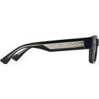 Kenui, Shiny Black with Transparent Grey/Neutral Grey Glass Polarised Lenses