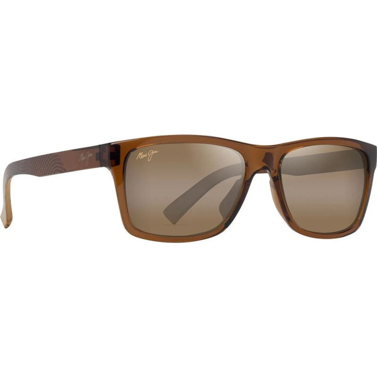 Kowelo, Shiny Transparent Dark Brown/HCL Bronze Polarised Lenses