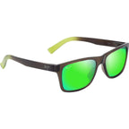 Kowelo, Transparent Dark Grey and Green/Maui Green Polarised Lenses