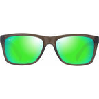 Kowelo, Transparent Dark Grey and Green/Maui Green Polarised Lenses