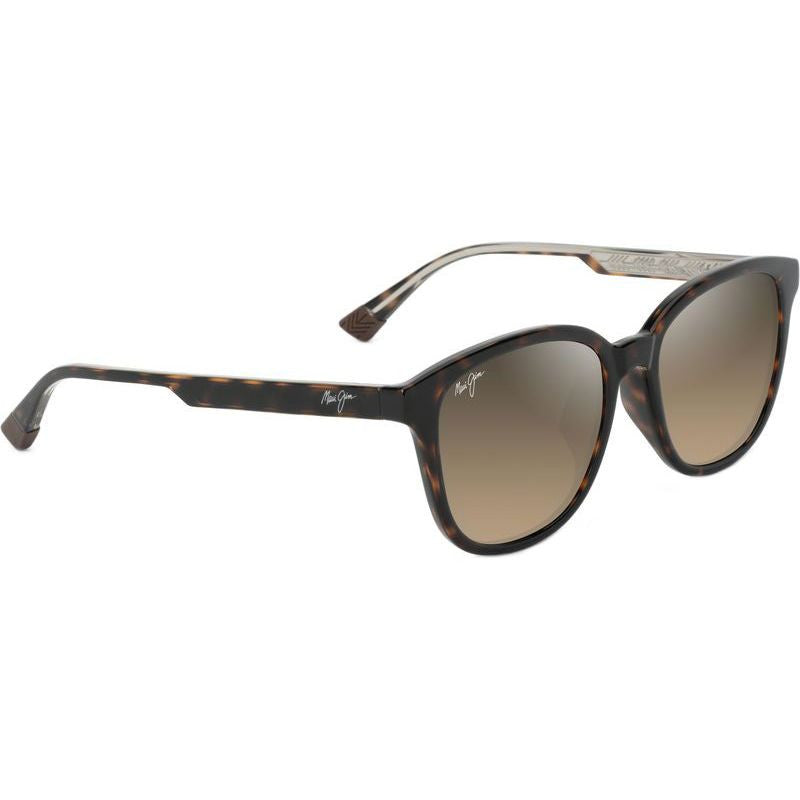 Ku'ikahi Alt Fit, Shiny Dark Havana and Transparent Yellow/HCL Bronze Glass Polarised Lenses