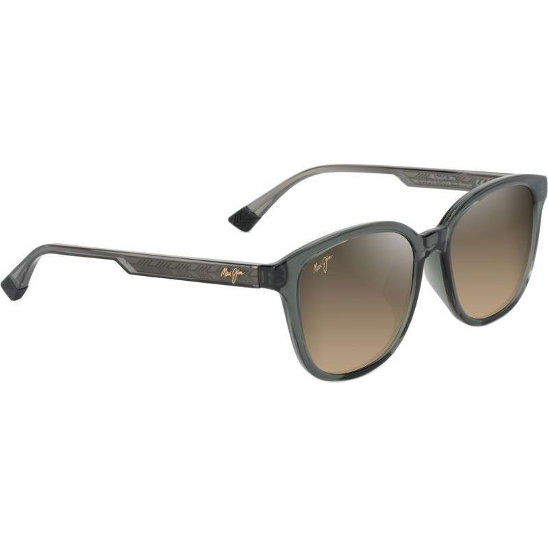 Ku'ikahi Alt Fit, Shiny Dark Transparent Grey/HCL Bronze Glass Polarised Lenses