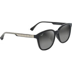 Ku'ikahi Alt Fit, Shiny Black and Transparent Light Grey/Neutral Grey Glass Polarised Lenses