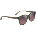 Ku'ikahi Alt Fit, Shiny Transparent Green/Maui Rose Polarised Glass Lenses