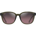 Ku'ikahi Alt Fit, Shiny Transparent Green/Maui Rose Polarised Glass Lenses