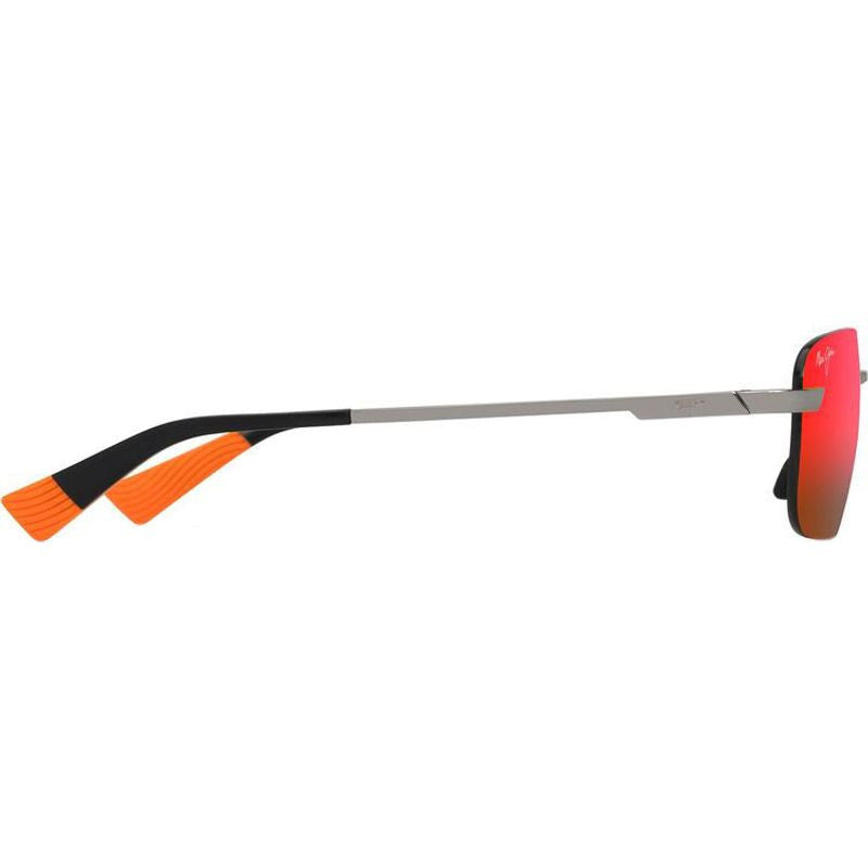 Lanakila, Shiny Light Ruthenium/Hawaii Lava Mirror Polarised Lenses
