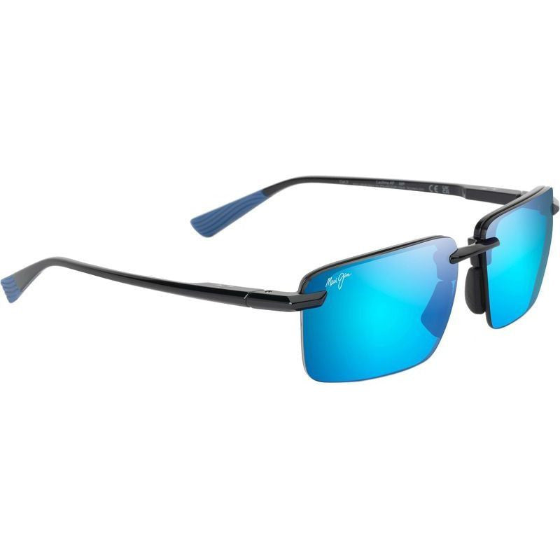 Laulima Alt Fit, Shiny Black/Blue Hawaii Polarised Lenses