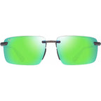 Laulima Alt Fit, Shiny Transparent Brown/Maui Green Polarised Lenses