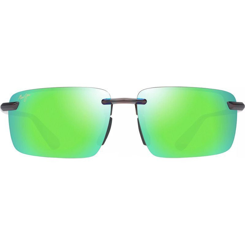 Laulima Alt Fit, Shiny Transparent Brown/Maui Green Polarised Lenses