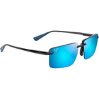 Laulima, Shiny Transparent Dark Grey/Blue Hawaii Polarised Lenses